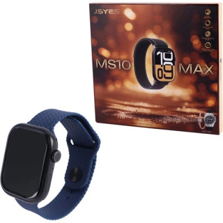 ساعت هوشمند MS10 MAX با بند سیلیکونی و بدنه آلومینیومی