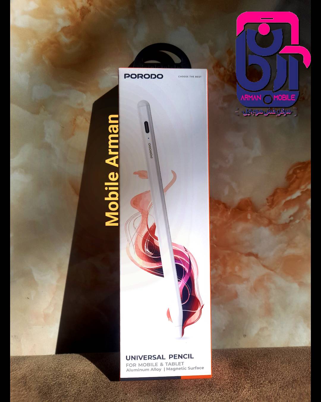 تصویر قلم هوشمند پرودو مدل PD-USPTS-WH - سفید Porodo Stylus Pen Model PD‑USPTS‑WH (Universal Capacitive Touch Pen)