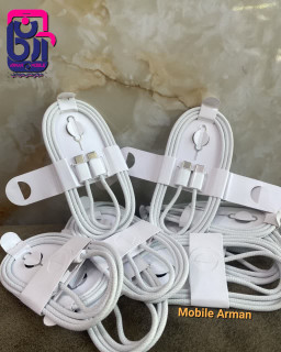 کابل اورجینال سرکارتنی کنفی آیفون دوسر تایپ سی فابریک