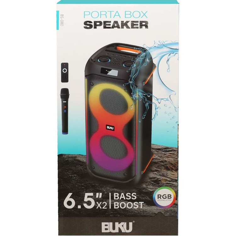 اسپیکر بی سیم بوکو مدل BS-080 قابل حمل مشکی
