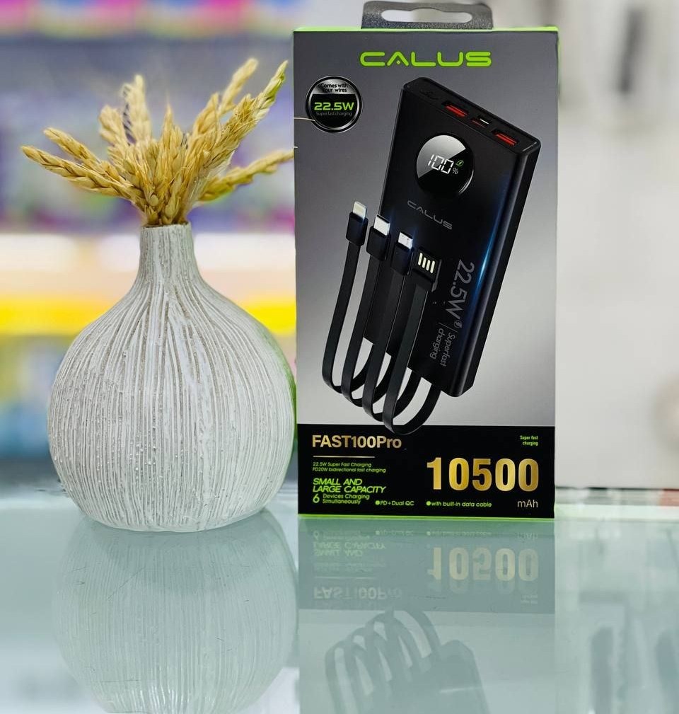 پاوربانک کالوس مدل Calus P100 pro ظرفیت 10500میلی آمپر