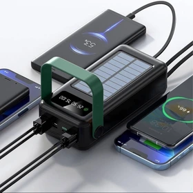 پاوربانک گرین لاین مدل Solar Max ظرفیت 30000 میلی‌آمپر ساعت